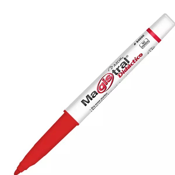 MARCADOR PPIZ. DELG. MAGIST.DID. P.F. PLAST. ROJO 12144